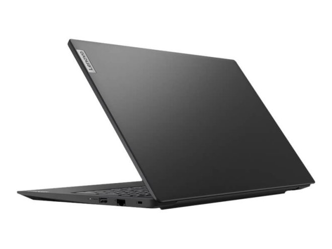Copy electronic vam predstavlja Laptop LENOVO V15 G4 R3 7320U 15.6" 16GB, 512GB, FHD, Free dos [82YU0100SC]. Na fotografiji je crni laptop, vidi se stražnji dio poklopca i lijeva bočna strana i dio kuta tipkovnice, jer je laptop malo zakrenut u desnu stranu