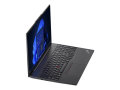 Copy Electronic vam predstavlja Laptop LENOVO ThinkPad E16 G2 U5 16" 16GB, 512GB SSD, Win11Pro 3y [21MA0020SC]. Na fotografiji je crni laptop koji je otvoren pod kutom od 90 stupnjeva. Laptop je malo zakrenut u desnu stranu pa se vide lijeva bočna strana. Na ekranu je plavo - crna pozadina.