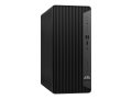 Copy electronic vam predstavlja Stolno računalo HP Pro Tower 400 G9 i7-14700 16GB, 1TB, Win11Pro [99Q39ET#BED. Na fotografiji je crno kućište. Vidi se prednja strana na kojoj je jedan dio rebrasti a sa desne strane se nalaze USB ulazi i gumb zapaljenje. Kućište je malo zakrenuto u desnu stranu
