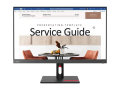 Copy electronic vam predstavlja Monitor LENOVO ThinkVision S24"-30 23.8" IPS FHD WLED [63DEKAT3EU]. Na fotografiji je crni monitor, vidi se prednja strana, na ekranu je slika od okruglog stola i dvije fotelje.