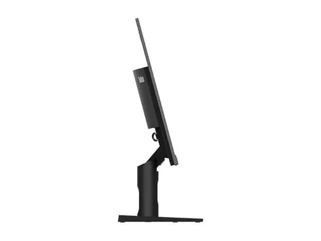 Copy electronic vam predstavlja Monitor LENOVO ThinkVision S24"-30 23.8" IPS FHD WLED [63DEKAT3EU]. Na fotografiji je crni monitor, vidi se bočna strana. Monitor je malo nagnut pod kuto od 20 stupnjeva.