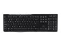 Copy Electronic vam predstavlja tipkovnicu Logitech K270 Wireless (HR)(P) [920-003738]. Na fotografiji je crna tipkovnica iz ptiičije perspektive.