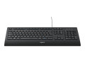 Copy Electronic vam predstavlja tipkovnicu Logitech K280e corded USB black (HR) [920-005217]. Na fotografiji je crna tipkovnica. Prikazana je cijela tipkovnica prednje strtana