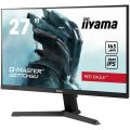 Copy Electronic vam predstavlja Monitor IIYAMA G-Master G2770HSU-B1 27" Fast (FLC) IPS LCD,165Hz,Full HD 1920x1080. Na fotografiji je crni monitor, vidi se prednja strana. Monitor je malo zakrenut u desno. Na ekranu je plavo bijela pozadina sa slikom ratnika.