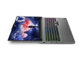 Copy electronic vam predstavlja Laptop LENOVO Legion 5 i7-14650HX 16", 16GB, 1TB, RTX 4060 8GB, [83DG002ASC]. Na fotografiji je srebrni laptop, koji je otvren pod kutom od 180 stupnjeva. Postavljen je tako da se vidi lijeva bočna strana. Tipkovnica ima pozadinsko osvjetljenje koje je u boji,od zelene do ljubičaste.