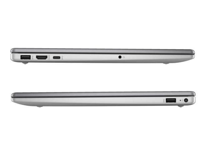 Copy electronic vam predstavlja Laptop HP 250 G10 i5-1334U 15.6" 16GB, SSD512GB, Free dos  [B39Q7AT#BED]. Na fotografiji su dva laptopa koja su zatovrena i postavljena jedan u ispod drugog, tako da se vidi i lijeva i desna bočna strana.