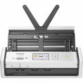 Copy electronic vam predstavlja kener Brother ADS-1800W, mobilni, Scan to Email/SMB/Cloud, A4 format. na fotografiji crno bijeli printer. Vidi se prednja strana