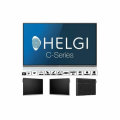 Copy electronic vam predstavlja Interaktivni ekran Helgi HC8620M. Na fotografiji su 4 ekrana, jedan je u veća slika a ispod su 3 manje slike istog modela. Na većoj slici je elran sa plavom pozadinom, dok na manjim slikama pozadina je crna. Ekrani na manjim slikama su zakrenuti za 30 stupnjeva u lijevo tj.u desnu stranu.