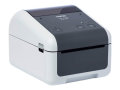Copy electronic vam predstavlja Printer BROTHER TD-4420DN Label direct thermal, LAN [TD4420DNXX1]. Na fotografiji je crno bijeli printer. Vidi se prednja strana i dio lijeve bočne strane. Printer je malo zakrenut u desnu stranu