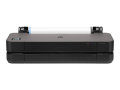 Copy electronic vam predstavlja Ploter HP DesignJet T250 24" Colour Ink-Jet A1, 2400x1200dpi 0.58 min/page USB, LAN, Wi-Fi, 2025 [5HB06D#B19]. Na fotografii je crni ploter. Vidi se prednja strana, sa stražnje strane je valjak za papir.