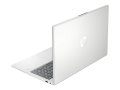 Copy electronic vam predstavlja Laptop HP 15-fc0229nm R5 5625U, 16GB, SSD512, Win11Home [BU1Q2EA#BED]. Na fotografiji je srebrni laptop koji je otvoren pod kutom od 90 stupnjeva. Postavljen je tako da se vidi prednja strana i dio lijeve bočne strane. Ima crnu tipkovnicu i pozadina ekrana je svijetlo roza slika.