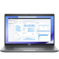 Copy electronic vam predstavlja Laptop Dell Mobile Precision 3490,14", FHD, Core Ultra 7 155H, 16GB, SSD1T, RTX 500 4GB, Win11Pro, 36mj. Laptop je otovren pod kutom od 90 stupnjeva. Vidi se prednja strana laptopa.