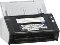 Copy electronic vam predstavlja Skener Ricoh - Fujitsu N7100E, ADF 50, duplex, A4,  200/300dpi, Ethernet. Na fotografiji je crni skener, na prednjoj strani je veliki display. Na displayu je prikazana tipkovnica.