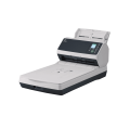 Copy electronic vam predstavlja Skener Ricoh - Fujitsu fi-8270, ADF 100, Flatbed,  1,7ipm, 70ipm/140ipm, Ethernet. Na fotografiji je cnro bijeli skener. Malo je zajrenut u desnu stranu pa se vidi prednja i lijeva bočna strana.
