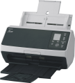 Copy electronic vam predstavlja Skener Ricoh - Fujitsu fi 8190, ADF 100, 90ppm/180ipm, LAN, 13000, PA03810-B001. Na fotografiji je skener koji je malo zakrenut u lijevu stranu, pa se vide prednja i desn bočna stran. Na prednjoj desnoj strani je lcd zaslon