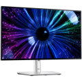 Copy electronic vam predstavlja Monitor Dell UltraSharp U2424H 24", 1920x1080, FHD, IPS, 5ms, 2xDP, HDMI, LAN, Pivot. Na fotografiji je bijeli monitor, vidi se prednja strana i na ekranu je plavo ljubičasta slika