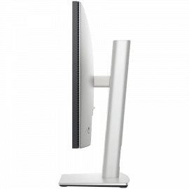 Copy electronic vam predstavlja Monitor Dell UltraSharp U2424H 24", 1920x1080, FHD, IPS, 5ms, 2xDP, HDMI, LAN, Pivot. Na fotografiji je bijeli monitor. Postavljen je tako da se vidi desna bočna strana.