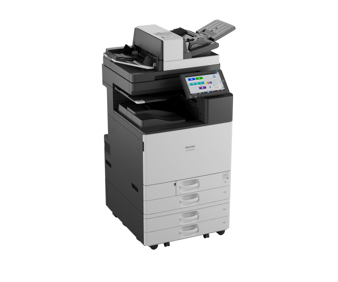 Copy electronic vam predstavlja Printer Nashuatec IM C6010SD, Multifunkcijski, laserski ispis u boji, SRA3 format, Dupleks, SPDF, Ethernet, Touchscreen. Na fotografiji je