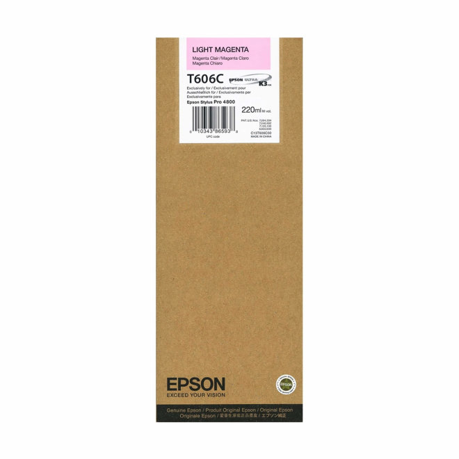 Epson tinta Light Magenta T606C00, 220 ml, Original [C13T606C00]