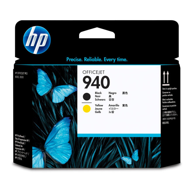 HP 940 Black and Yellow Printhead/Glava, Original [C4900A]