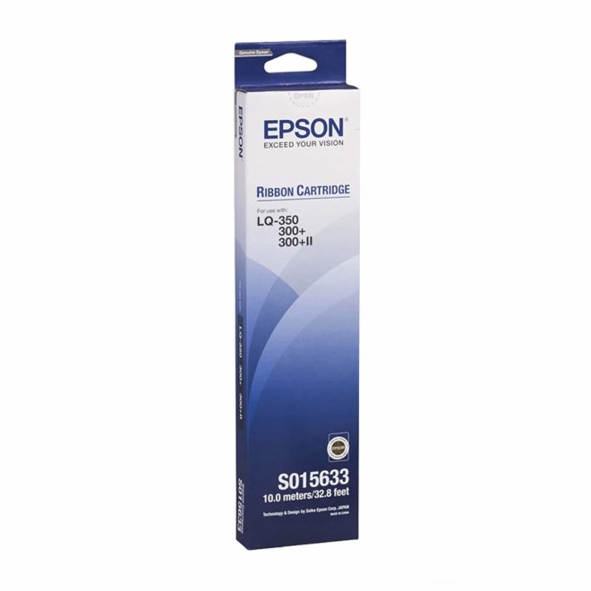 Epson ribon kazeta, SIDM Black Ribbon Cartridge, za LQ-300+, LQ-300+II, LQ-350, cca 2.5M znakova, Original [C13S015633]
