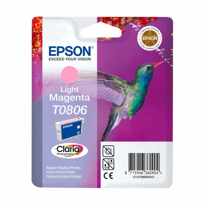 Epson T080640 Light magenta, tinta, Original [C13T08064021]