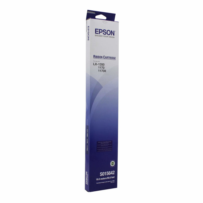Epson ribon kazeta, SIDM Black Ribbon Cartridge, za LX-1350 / 1170, cca 3M znakova, Original [C13S015642]