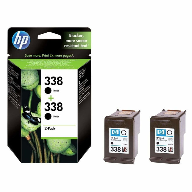 HP 338 2-pack Black Original Ink Cartridges [CB331EE]