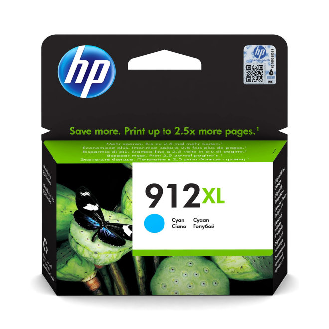 HP 912XL High Yield Cyan Ink Cartridge, tinta, cca 825 ispisa, Original [3YL81AE#BGX]