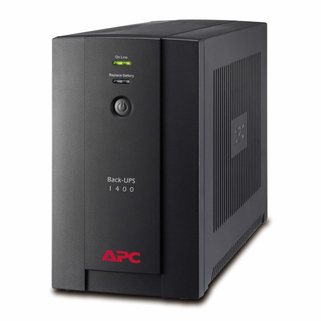 APC Back-UPS 1400VA, besprekidno napajanje, 230V, 700W, AVR, 4 x Schuko utičnice, Black [BX1400U-GR]