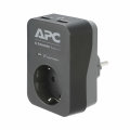 APC Essential SurgeArrest, prenaponska zaštita, 1 x Schuko utičnica, 2 x USB port, 230V, 16A, Black [PME1WU2B-GR]