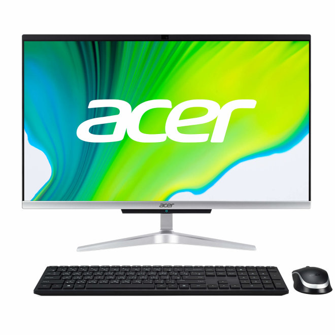 Acer Aspire C22-963, All-In-One stolno računalo, Intel Core i3, 21,5" FHD, 8GB RAM, 512GB SSD, Intel UHD Graphics, Wireless tipkovnica + miš, Linux, Silver [DQ.BENEX.002]