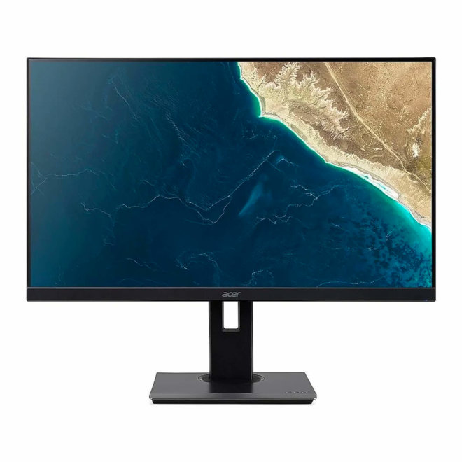 Acer B277U, LED monitor, 27", 2560 x 1440 WQHD @ 75 Hz, IPS, 350 cd/m², 4 ms, HDMI, DisplayPort, Speakers, Black [UM.HB7EE.014]
