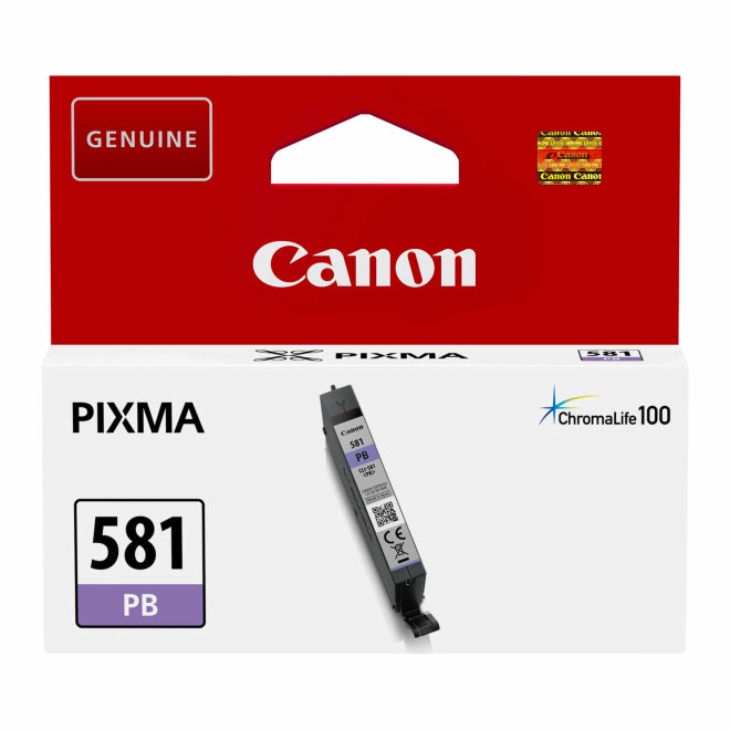 Canon CLI-581PB Photo Blue Ink Cartridge, tinta, cca 241 ispis, Original [2107C001AA]