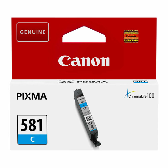 Canon CLI-581C Cyan Ink Cartridge, tinta, cca 256 ispisa, Original [2103C001AA]