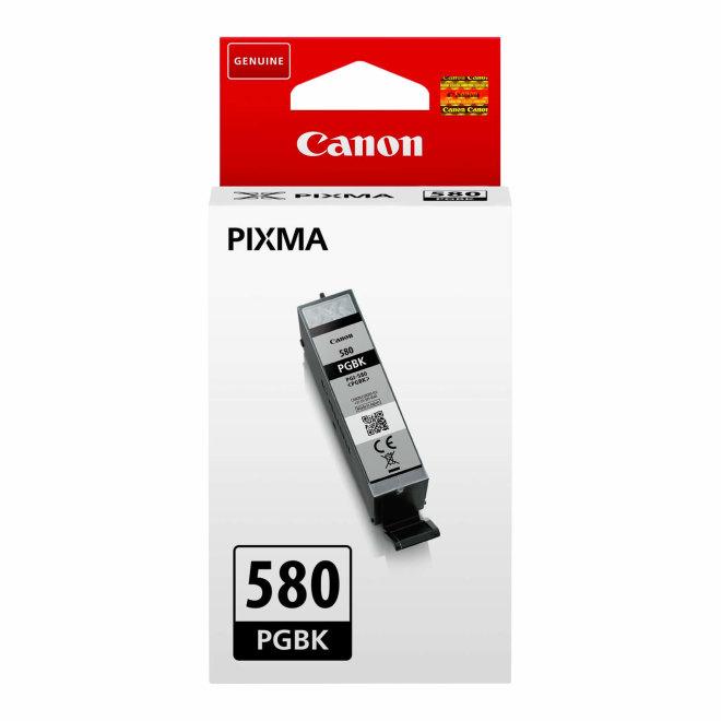 Canon PGI-580BK Pigment Black Ink Cartridge, tinta, cca 200 ispisa, Original [2078C001AA]