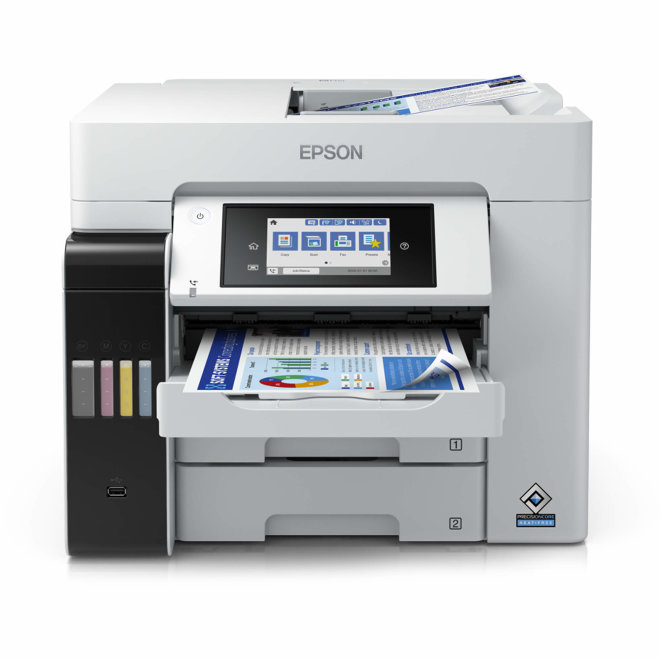 Epson EcoTank L6580, višefunkcijski pisač, tintni ispis u boji, A4, Wi-Fi, Ethernet, Touchscreen, Duplex, ADF, 3 ladice, 64 – 255 g/m² [C11CJ28402]