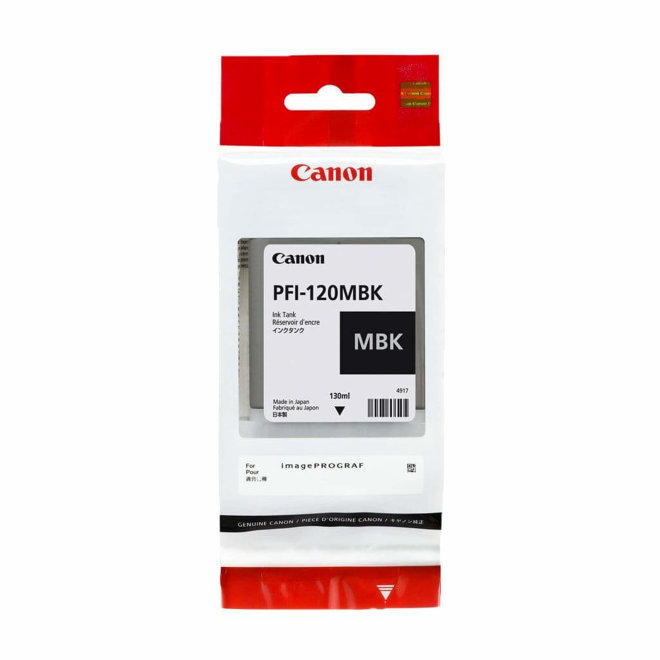 Canon PFI-120MBK Matt Black Ink Cartridge 130ml, tinta, Original [2884C001AA]