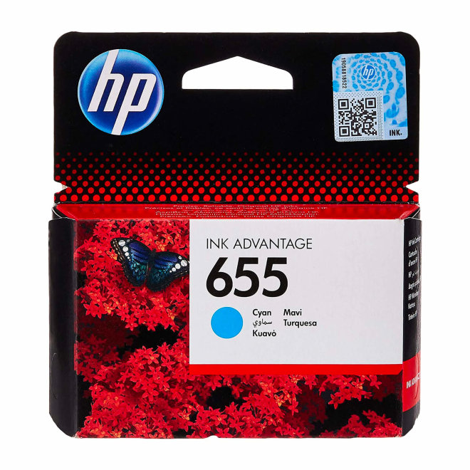 HP 655 Cyan Original Ink Advantage Cartridge, tinta, cca 600 ispisa, Original  [CZ110AE#BHK]
