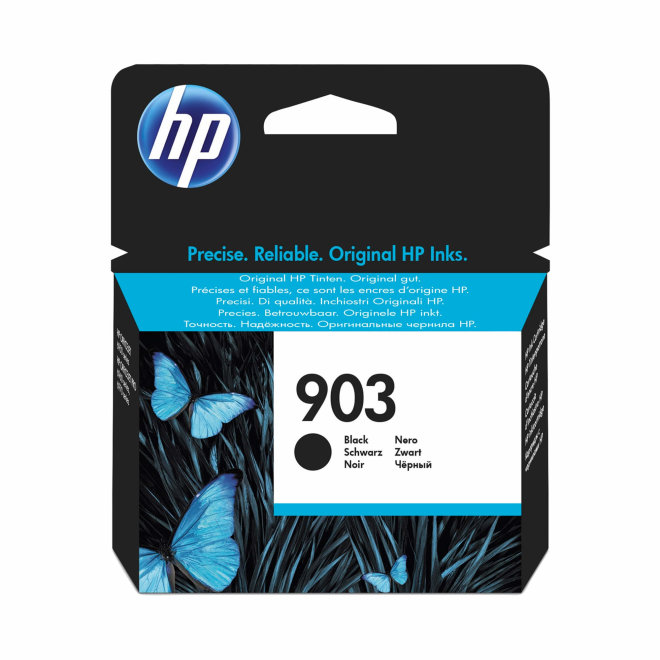 HP 903 Black Original Ink Cartridge, tinta, cca 300 ispisa, Original [T6L99AE#BGX]