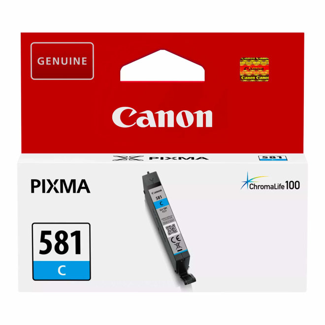 Canon CLI-581C Cyan Ink Cartridge, tinta, cca 250 ispisa, Original [2103C001]