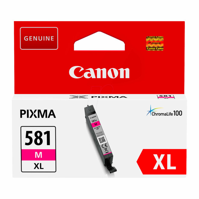 Canon CLI-581XL Magenta Ink Cartridge, tinta, cca 225 fotografija, Original [2050C001]