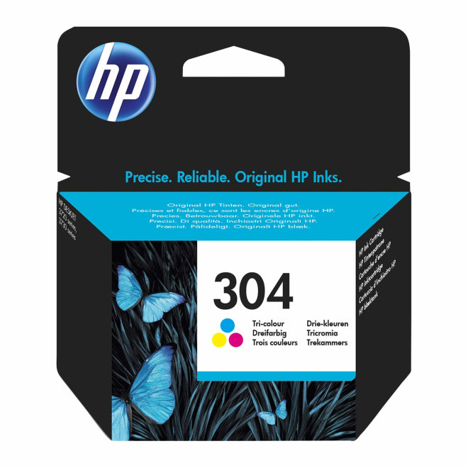 HP 304 Tri-color Original Ink Cartridge, tinta, cca 100 ispisa, Original [N9K05AE#BA3]