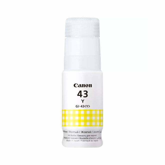 Canon GI-43Y Yellow Ink Bottle, tinta u bočici, 60 ml, Original [4689C001]