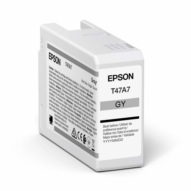 Epson Singlepack Gray T47A7 UltraChrome Pro 10 ink 50ml, Original [C13T47A700]