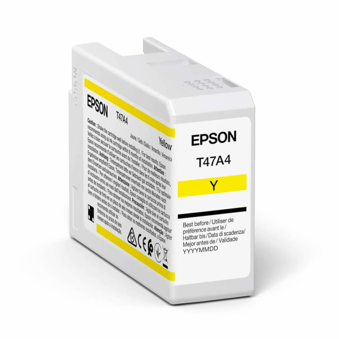 Epson Singlepack Yellow T47A4 UltraChrome Pro 10 ink 50ml, Original [C13T47A400]