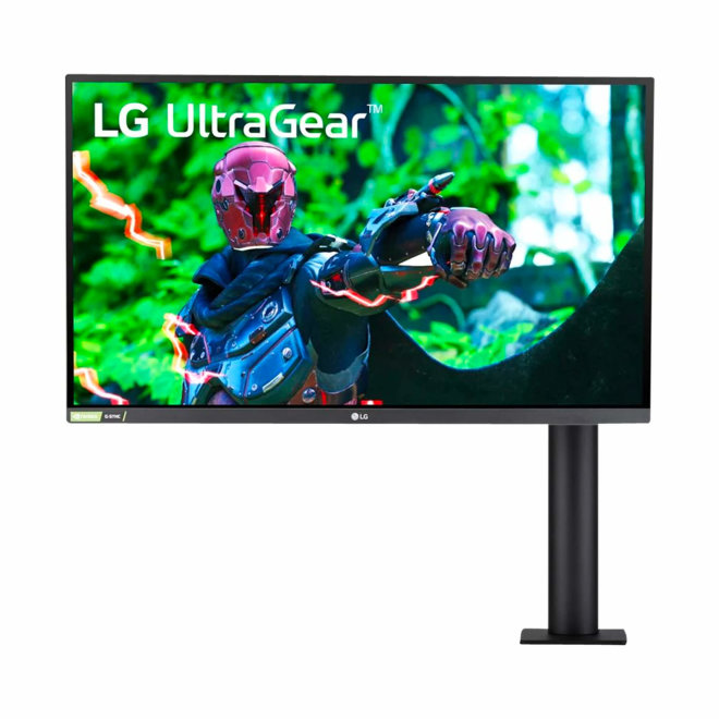 LG UltraGear 27GN880-B, LED monitor, 27", 2560 x 1440 QHD @ 144 Hz, Nano IPS, 350 cd/m², 1000:1, HDR10, 1 ms, 2 x HDMI, DisplayPort, Matte Black, Glossy Metallic Red Accents [27GN880-B]