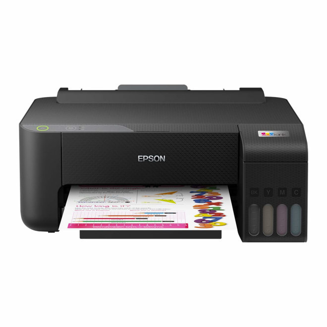 Epson EcoTank L1210, Printer, U boji, Ink-jet, A4, 5760 x 1440 dpi, do 10 spm, 100 listova, USB, 64 – 300 g/m², Black [C11CJ70401]