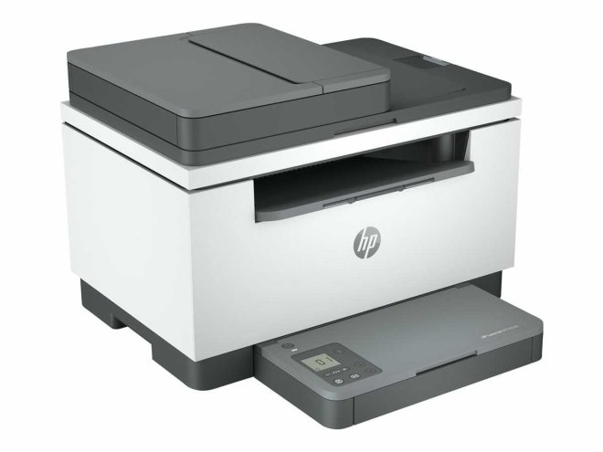 Copy Electronic vam nudi HP LaserJet MFP M234sdn. Printer je kombinacija bijele i crne boje. sa gornje strane ima automaski uvlakač papira. LCD zaslon se nalazi na gornjoj strani poklopca od ladice za papir. Minimalne dimenzije (Š x D x V) 418.0 x 308.0 x 294.4 mm. Slika prikazuje lijevi kut printera