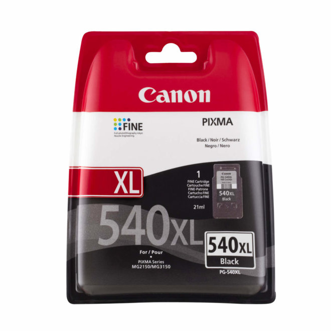 Canon PG-540XL High Yield Black Ink Cartridge, Tinta, do 600 stranica A4, Original [5222B005]